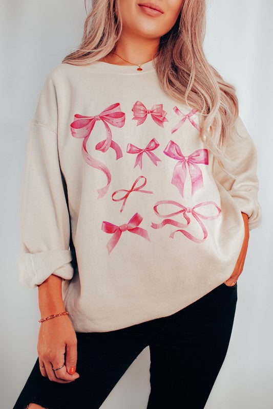 Baby Pink Bow Sweatshirt