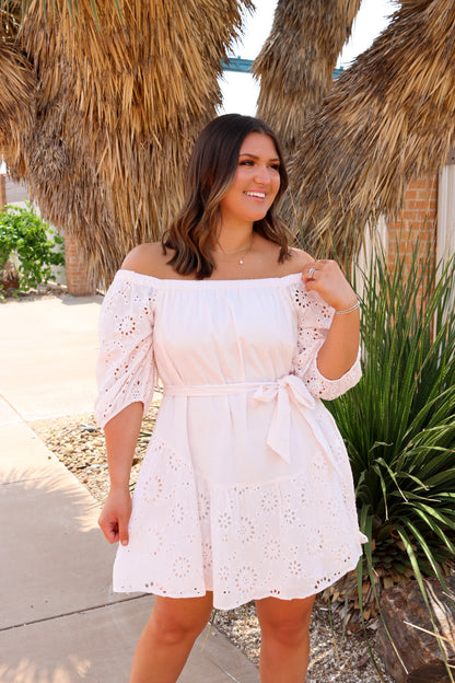 Baby Pink Eyelet Dress