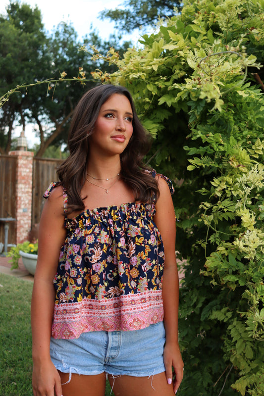 Flirty Floral Tank