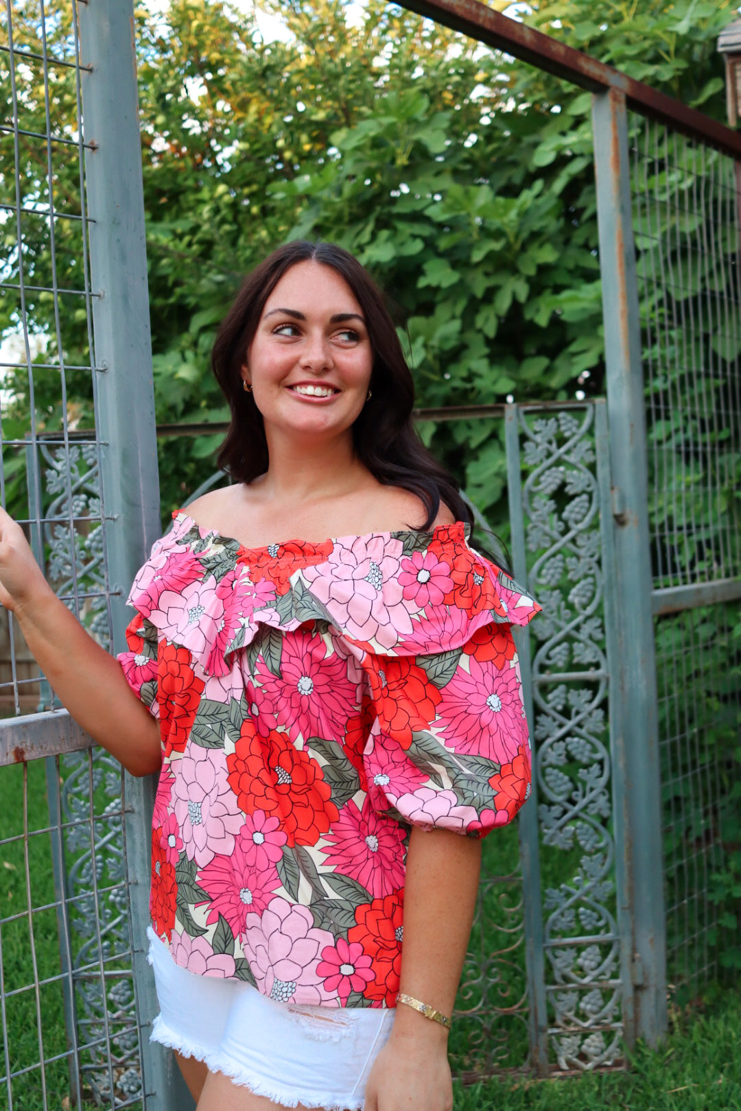 Bold in Floral Top