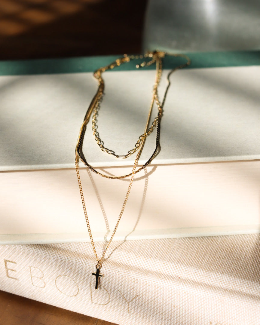 Cross Layered Necklace